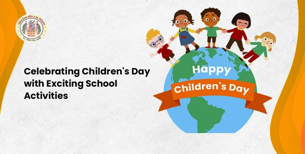childern's day, Students celebrating children's day